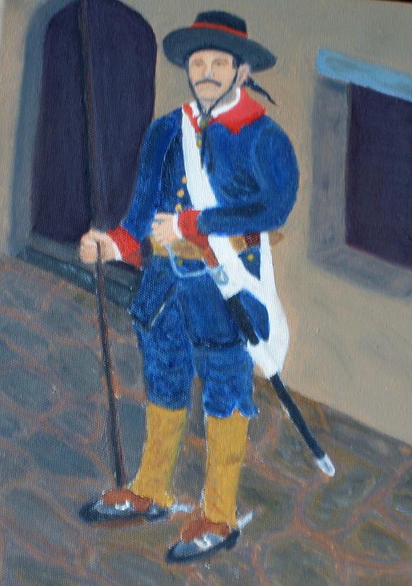 1780 Presideo Uniform (Oil Painting)